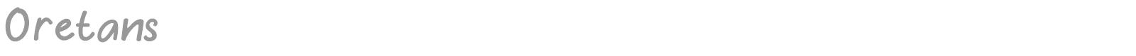 Oretans font preview
